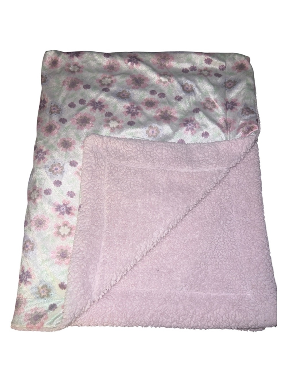 RUNT 1478 Pink Purple Floral Baby Blanket Replacement Lovey